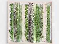ZWOSTE Green Woven Wall Art